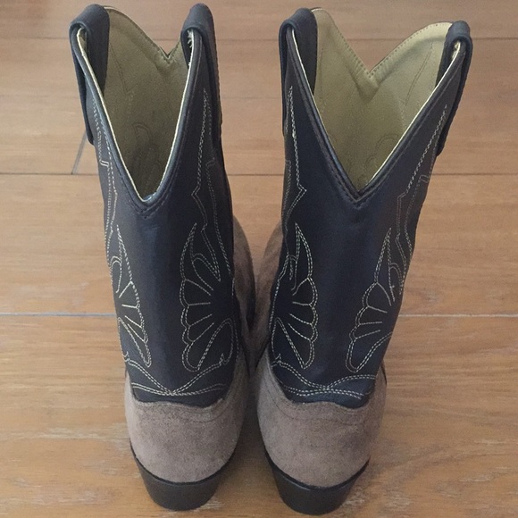 Leather & Suede Country Western Cowgirl Cowboy Boots- Masterson Boot Co - Picture 3 of 13